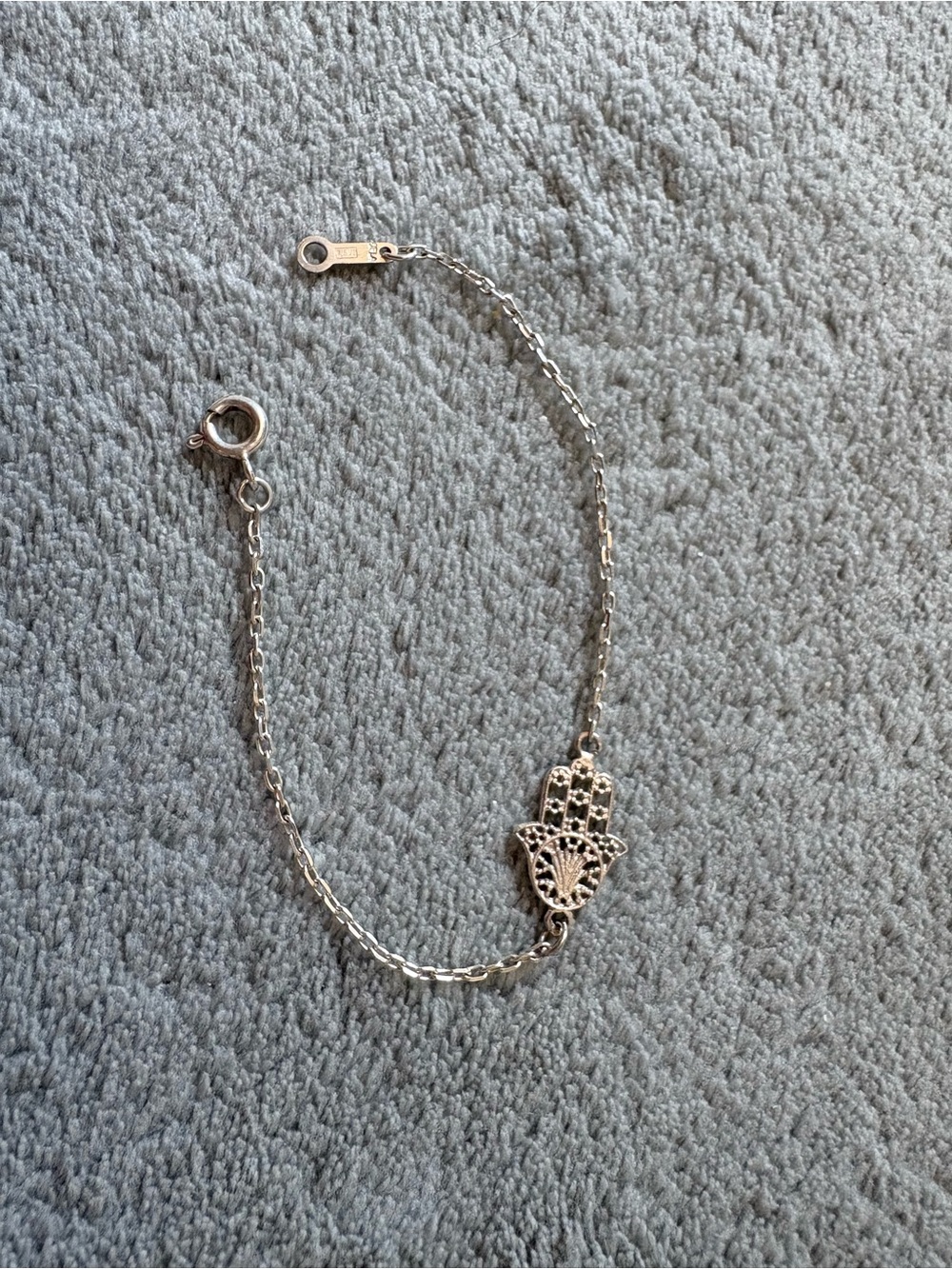 925 Silver Hamsa Hand Bracelet